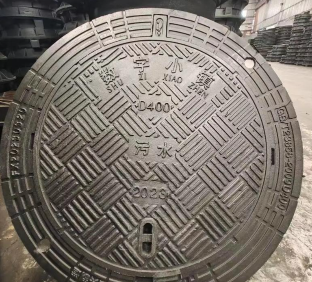 拉孜球墨铸铁防沉降井盖展示